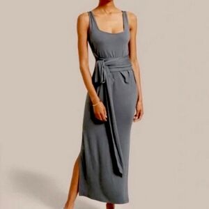 Modern Citizen Gray Sheath Maxi Dress L